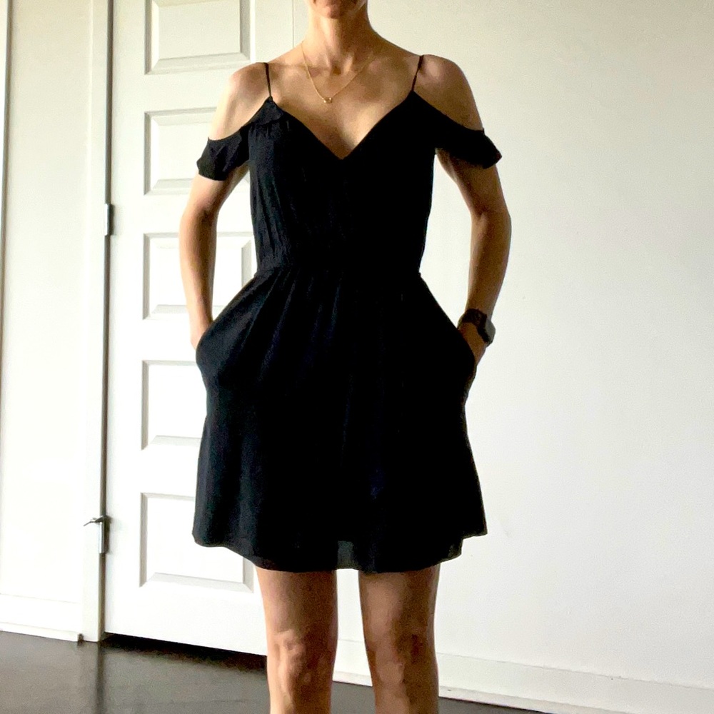 BCBG Black Dress w/ Pockets